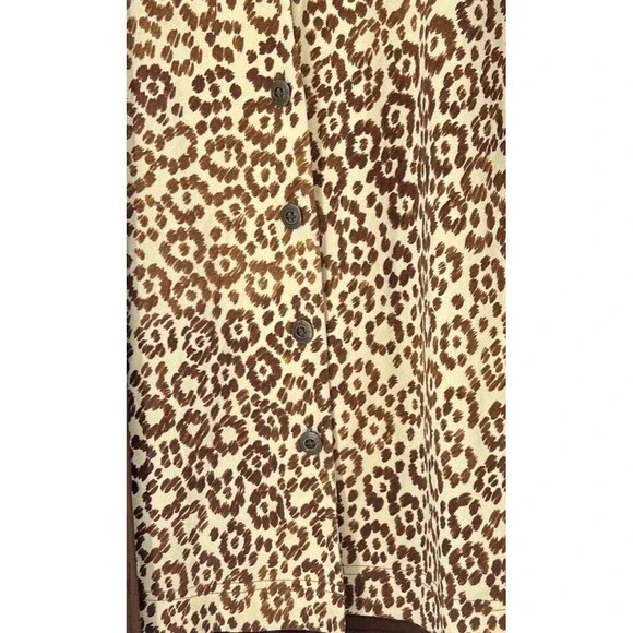 Miss Dorby Blouse Brown Animal Print Plus Size 16 Boho Business Casual - Picture 3 of 10